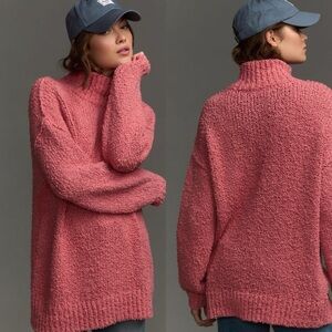 Anthropologie • “The Need It” Oversized Mock Neck Knit Sweater